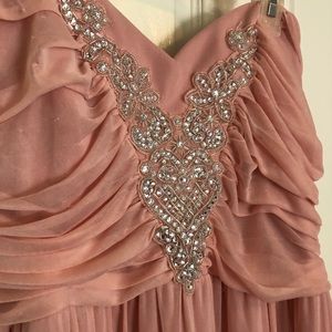 Blush pink prom dress